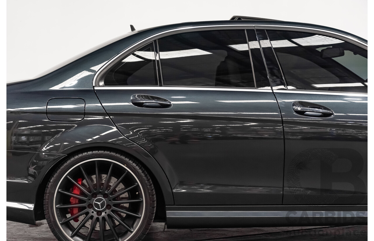 11/11 Mercedes-Benz C63 AMG RWD W204 MY11 4D Sedan Magnetite Black Metallic V8 6.3L