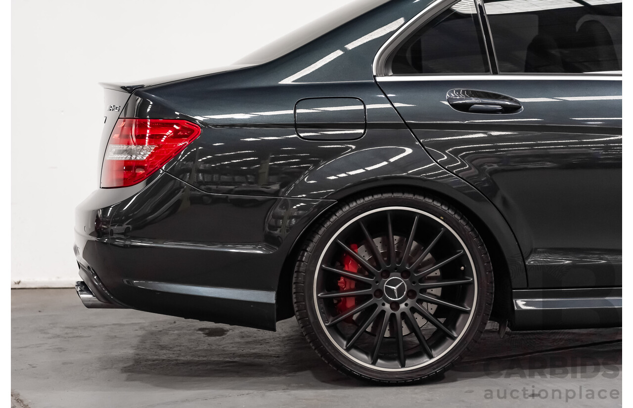 11/11 Mercedes-Benz C63 AMG RWD W204 MY11 4D Sedan Magnetite Black Metallic V8 6.3L
