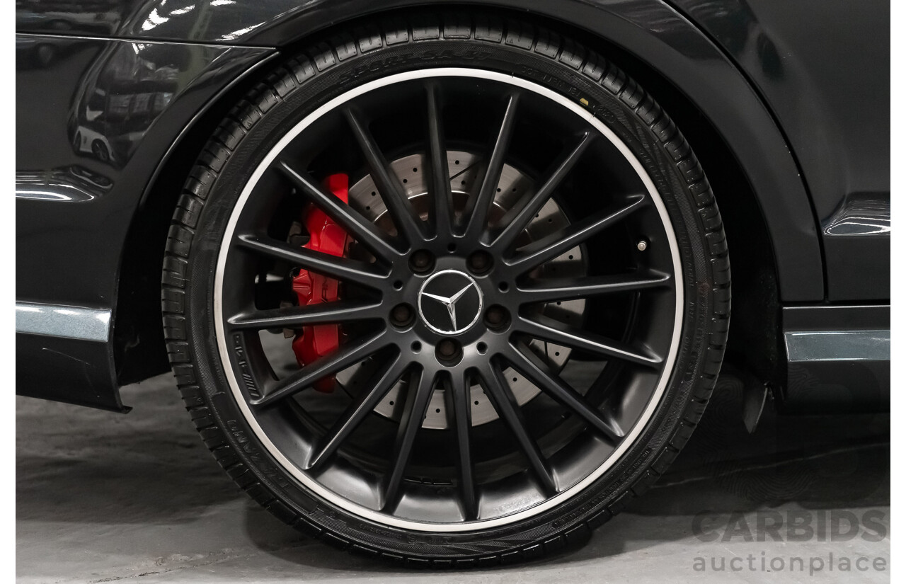 11/11 Mercedes-Benz C63 AMG RWD W204 MY11 4D Sedan Magnetite Black Metallic V8 6.3L