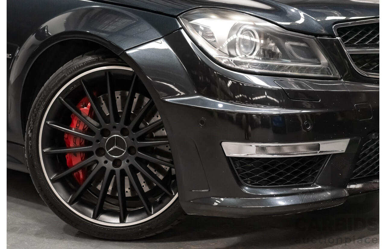 11/11 Mercedes-Benz C63 AMG RWD W204 MY11 4D Sedan Magnetite Black Metallic V8 6.3L