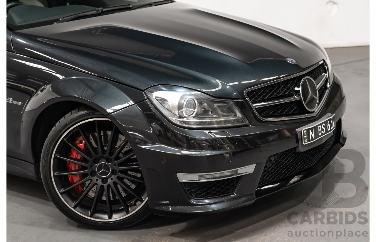 11/11 Mercedes-Benz C63 AMG RWD W204 MY11 4D Sedan Magnetite Black Metallic V8 6.3L