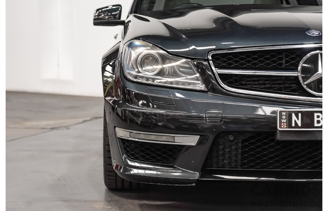 11/11 Mercedes-Benz C63 AMG RWD W204 MY11 4D Sedan Magnetite Black Metallic V8 6.3L