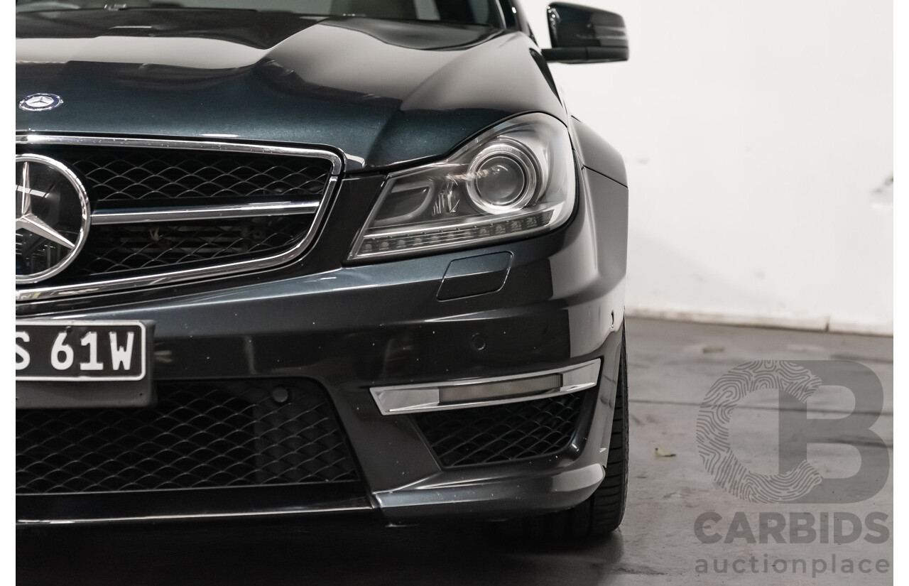 11/11 Mercedes-Benz C63 AMG RWD W204 MY11 4D Sedan Magnetite Black Metallic V8 6.3L