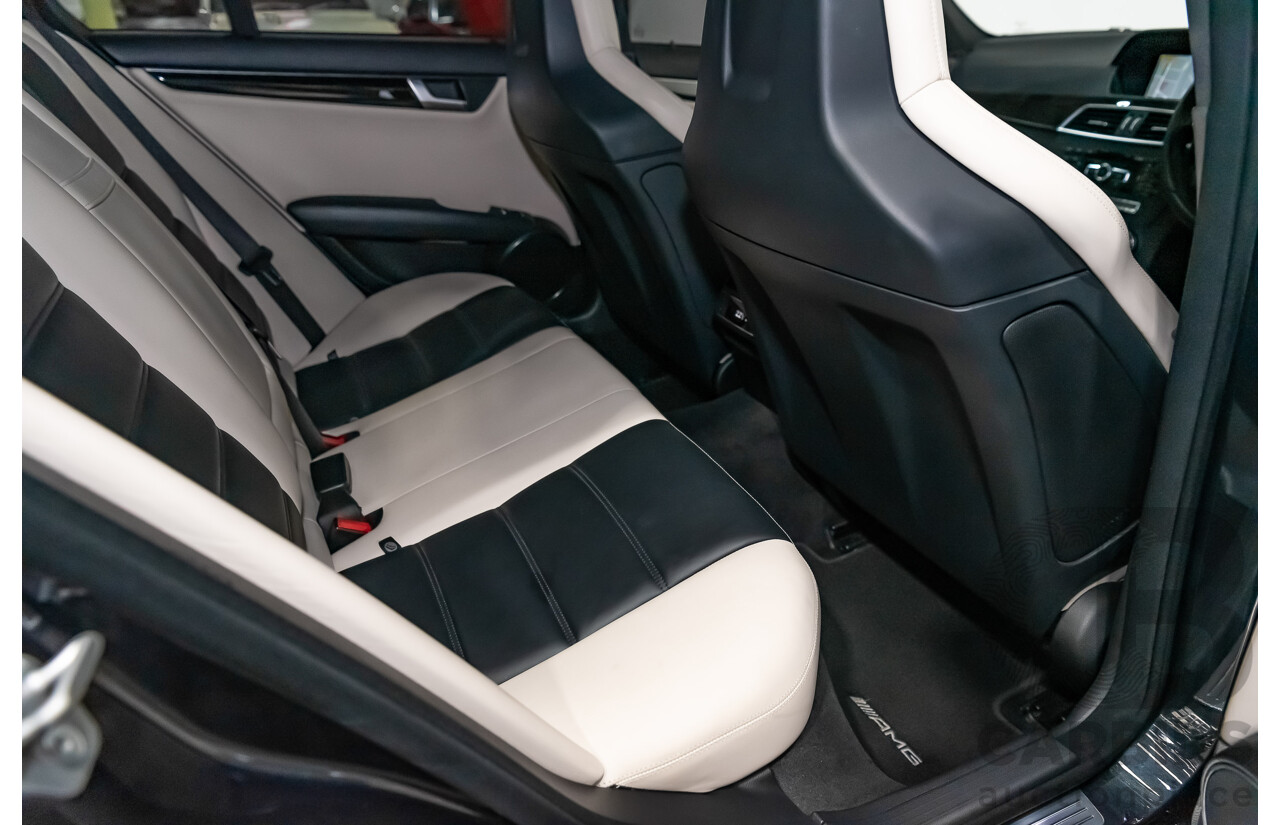 11/11 Mercedes-Benz C63 AMG RWD W204 MY11 4D Sedan Magnetite Black Metallic V8 6.3L