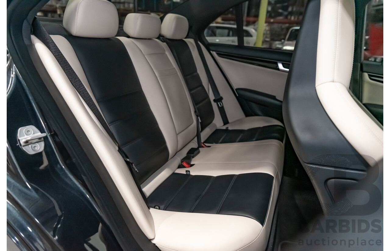 11/11 Mercedes-Benz C63 AMG RWD W204 MY11 4D Sedan Magnetite Black Metallic V8 6.3L