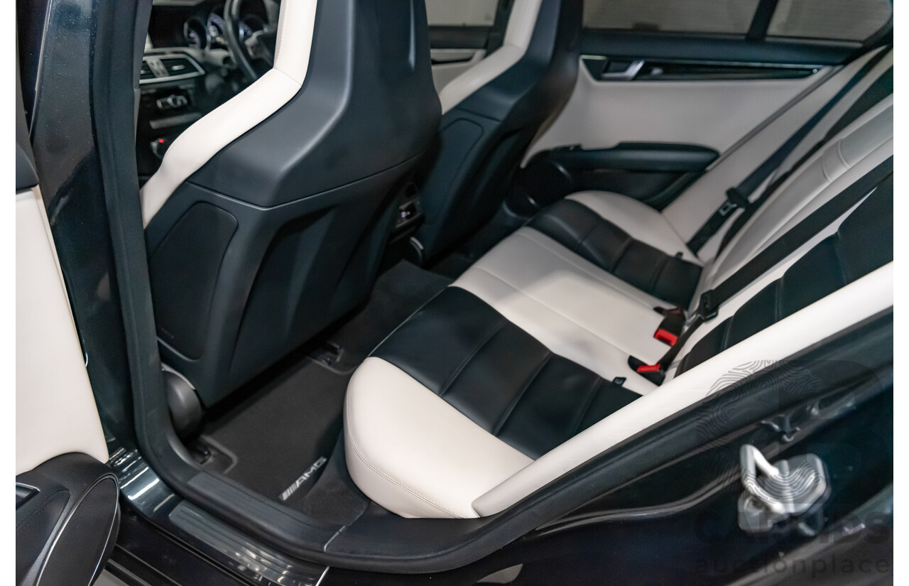 11/11 Mercedes-Benz C63 AMG RWD W204 MY11 4D Sedan Magnetite Black Metallic V8 6.3L