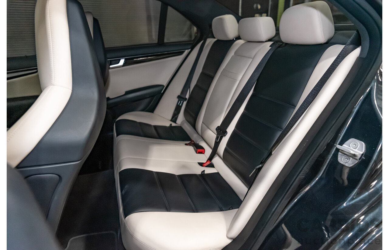 11/11 Mercedes-Benz C63 AMG RWD W204 MY11 4D Sedan Magnetite Black Metallic V8 6.3L