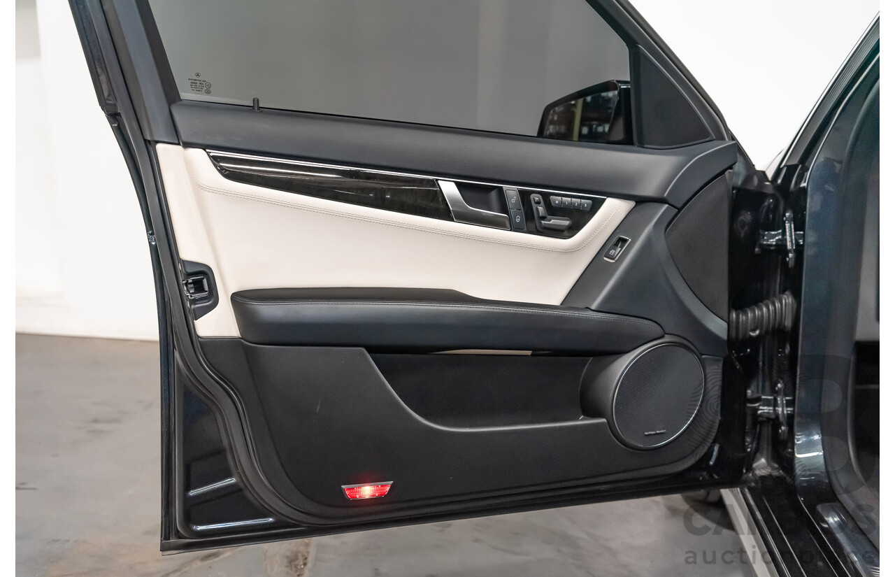 11/11 Mercedes-Benz C63 AMG RWD W204 MY11 4D Sedan Magnetite Black Metallic V8 6.3L