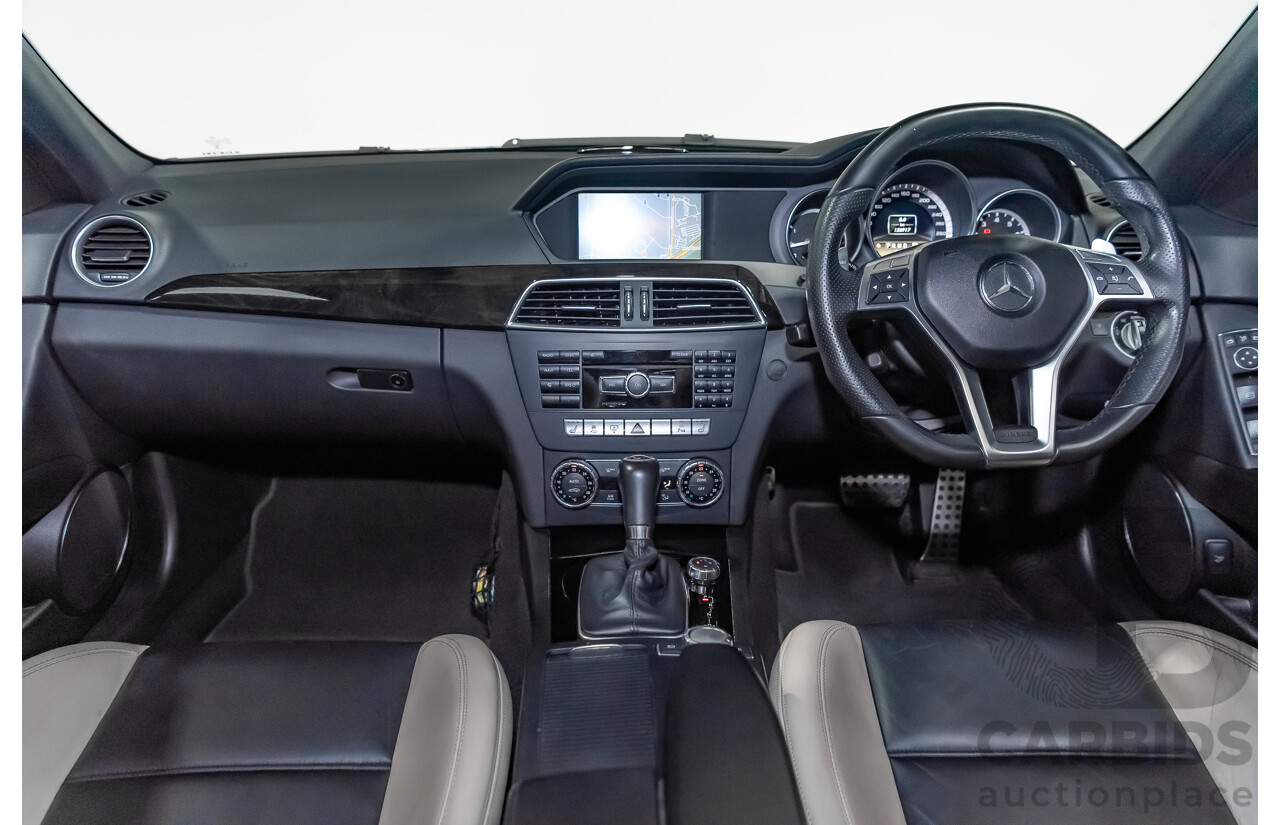 11/11 Mercedes-Benz C63 AMG RWD W204 MY11 4D Sedan Magnetite Black Metallic V8 6.3L