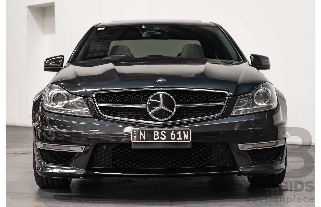 11/11 Mercedes-Benz C63 AMG RWD W204 MY11 4D Sedan Magnetite Black Metallic V8 6.3L