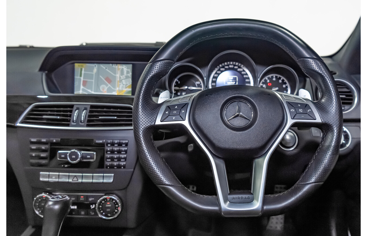 11/11 Mercedes-Benz C63 AMG RWD W204 MY11 4D Sedan Magnetite Black Metallic V8 6.3L