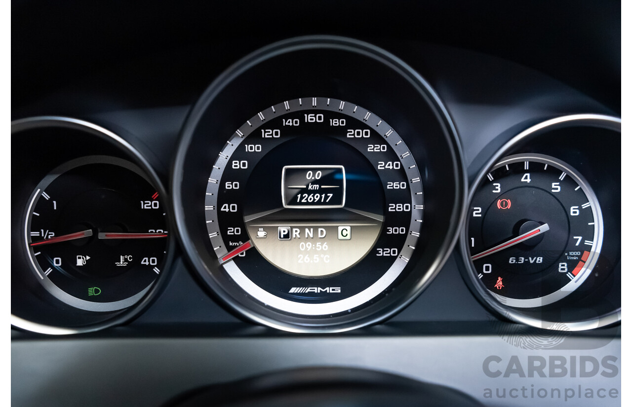 11/11 Mercedes-Benz C63 AMG RWD W204 MY11 4D Sedan Magnetite Black Metallic V8 6.3L
