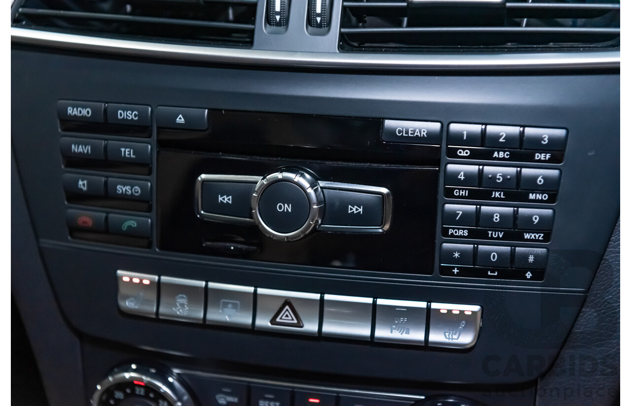 11/11 Mercedes-Benz C63 AMG RWD W204 MY11 4D Sedan Magnetite Black Metallic V8 6.3L