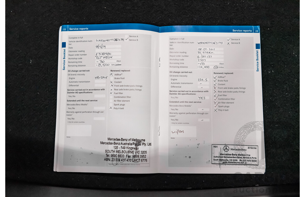 11/11 Mercedes-Benz C63 AMG RWD W204 MY11 4D Sedan Magnetite Black Metallic V8 6.3L