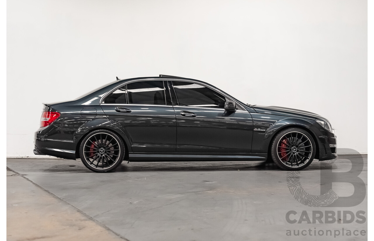 11/11 Mercedes-Benz C63 AMG RWD W204 MY11 4D Sedan Magnetite Black Metallic V8 6.3L
