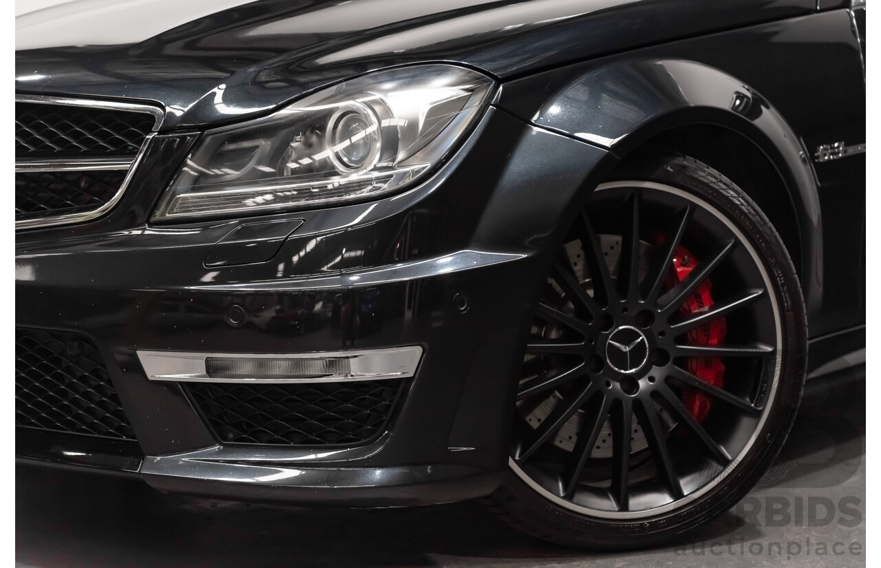 11/11 Mercedes-Benz C63 AMG RWD W204 MY11 4D Sedan Magnetite Black Metallic V8 6.3L