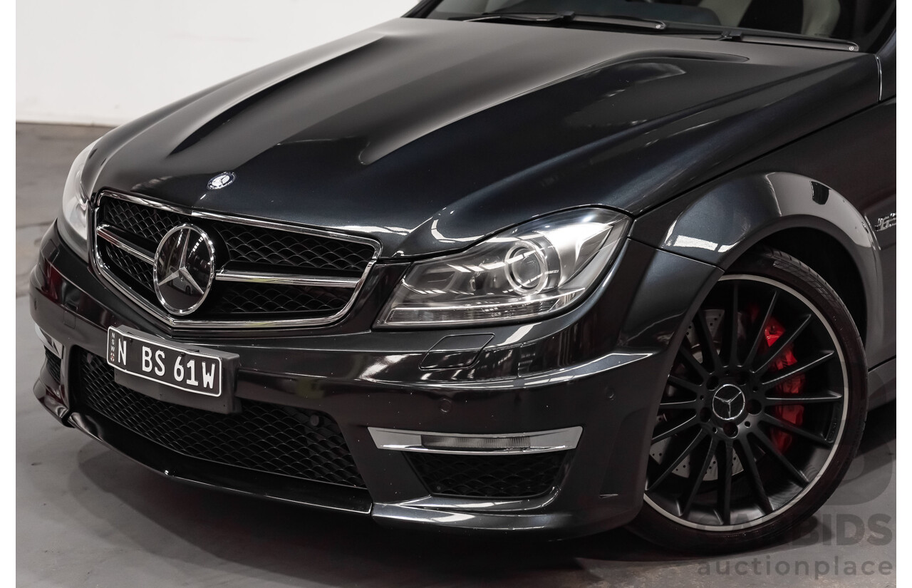 11/11 Mercedes-Benz C63 AMG RWD W204 MY11 4D Sedan Magnetite Black Metallic V8 6.3L