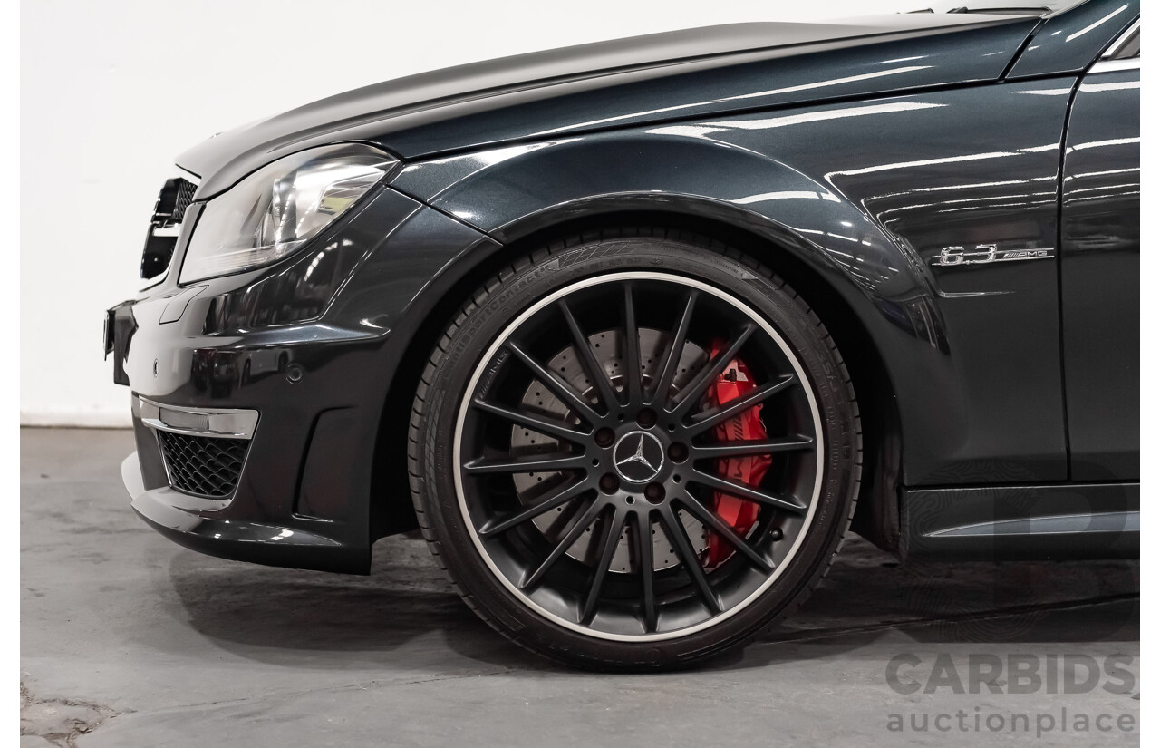 11/11 Mercedes-Benz C63 AMG RWD W204 MY11 4D Sedan Magnetite Black Metallic V8 6.3L
