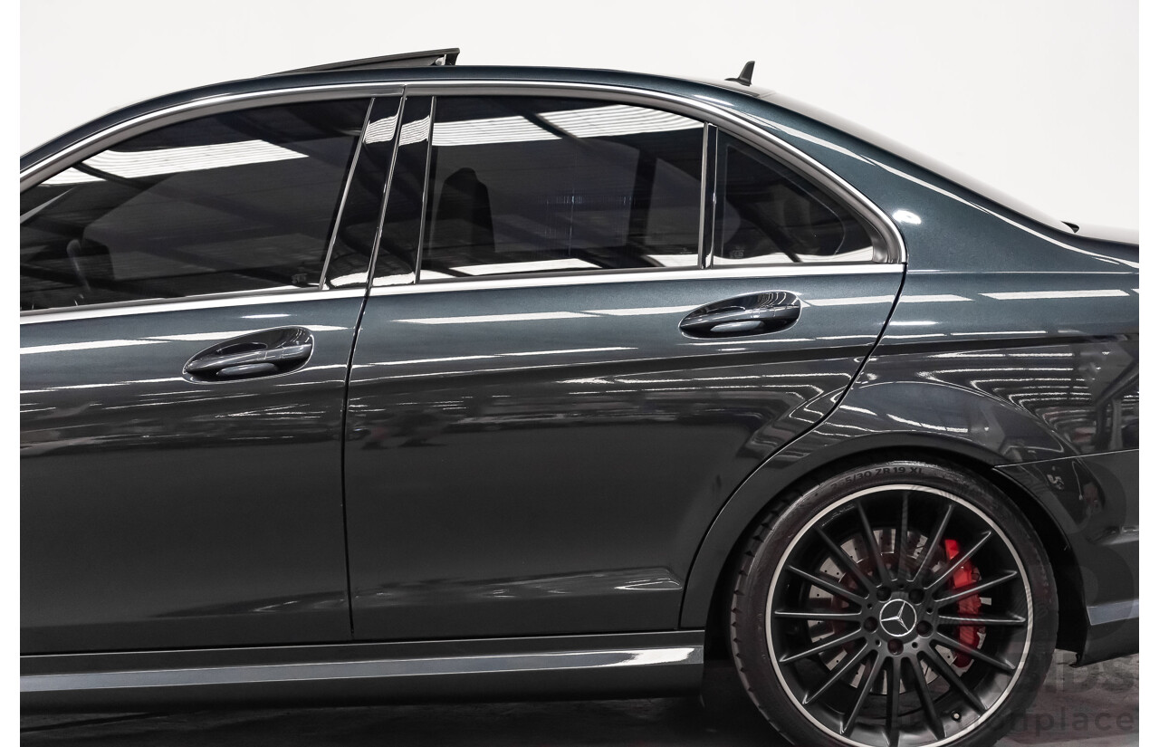 11/11 Mercedes-Benz C63 AMG RWD W204 MY11 4D Sedan Magnetite Black Metallic V8 6.3L