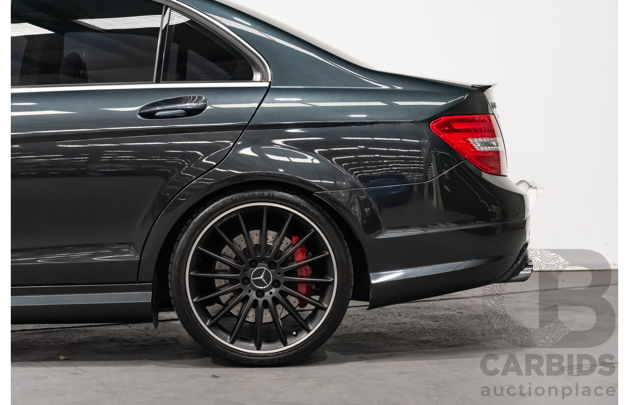 11/11 Mercedes-Benz C63 AMG RWD W204 MY11 4D Sedan Magnetite Black Metallic V8 6.3L