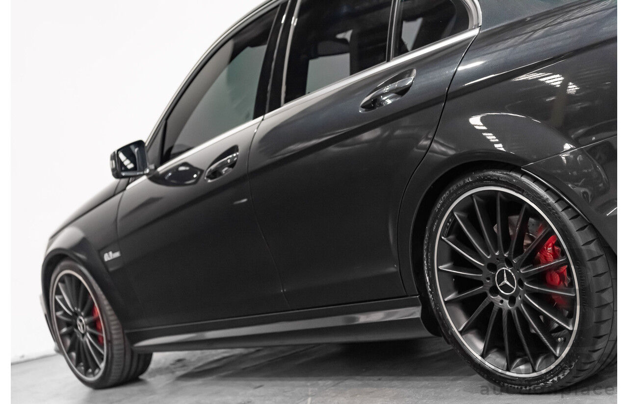 11/11 Mercedes-Benz C63 AMG RWD W204 MY11 4D Sedan Magnetite Black Metallic V8 6.3L