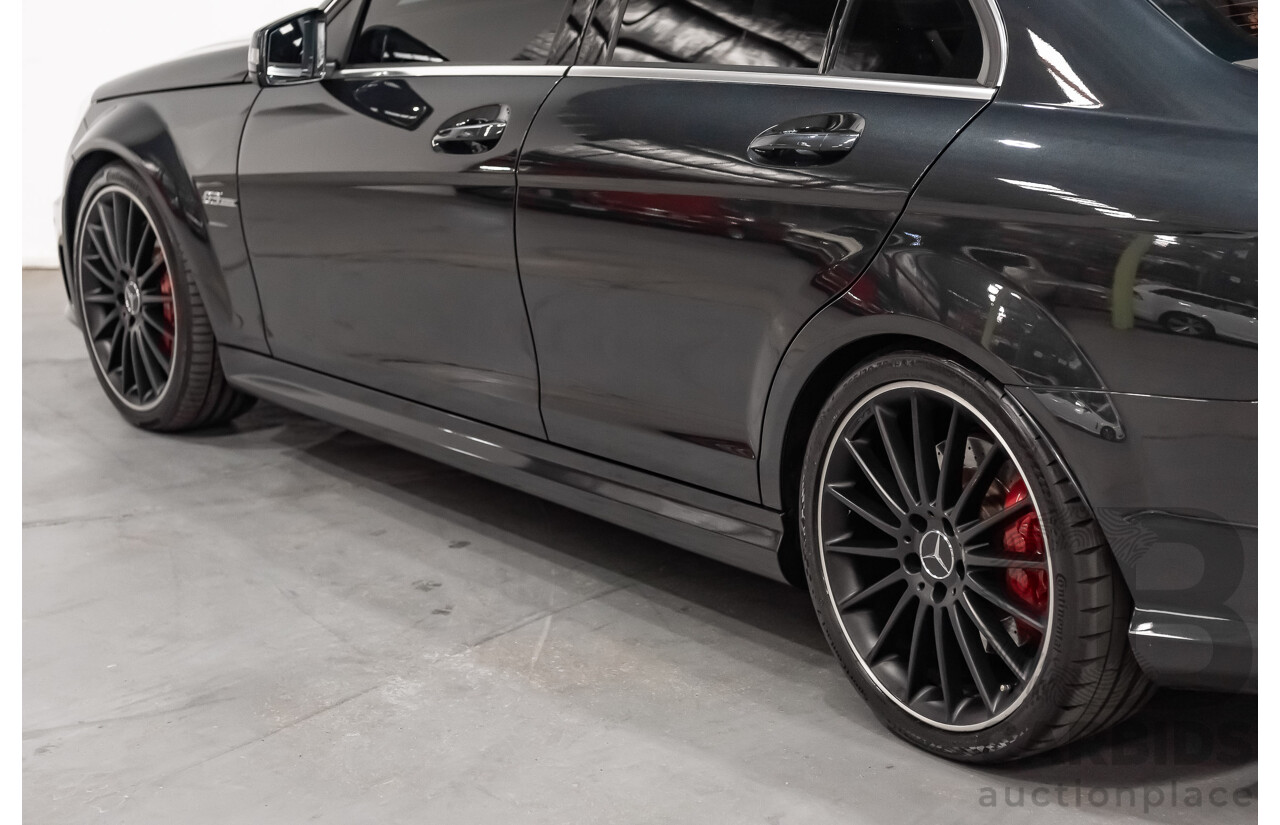 11/11 Mercedes-Benz C63 AMG RWD W204 MY11 4D Sedan Magnetite Black Metallic V8 6.3L
