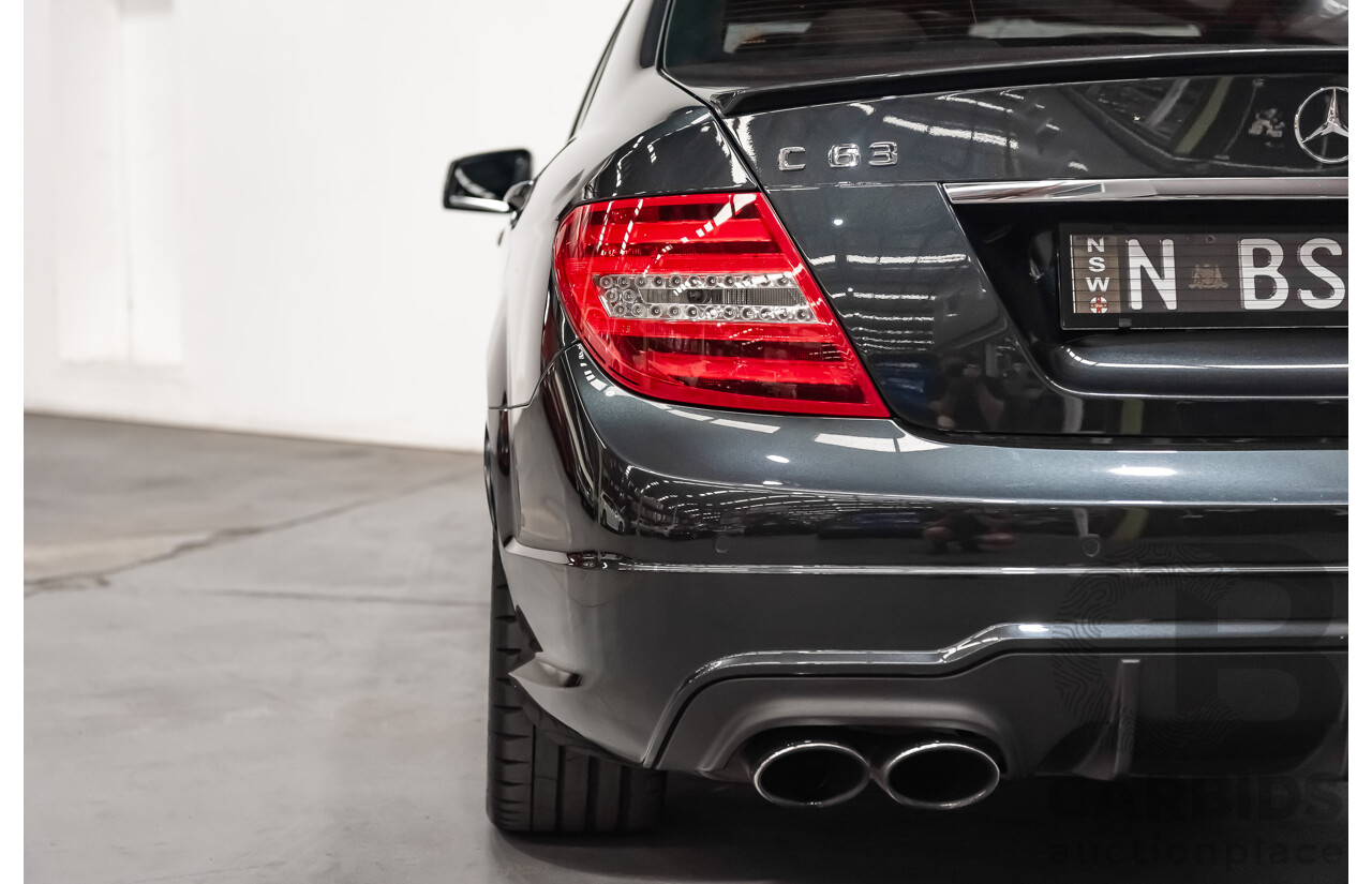11/11 Mercedes-Benz C63 AMG RWD W204 MY11 4D Sedan Magnetite Black Metallic V8 6.3L