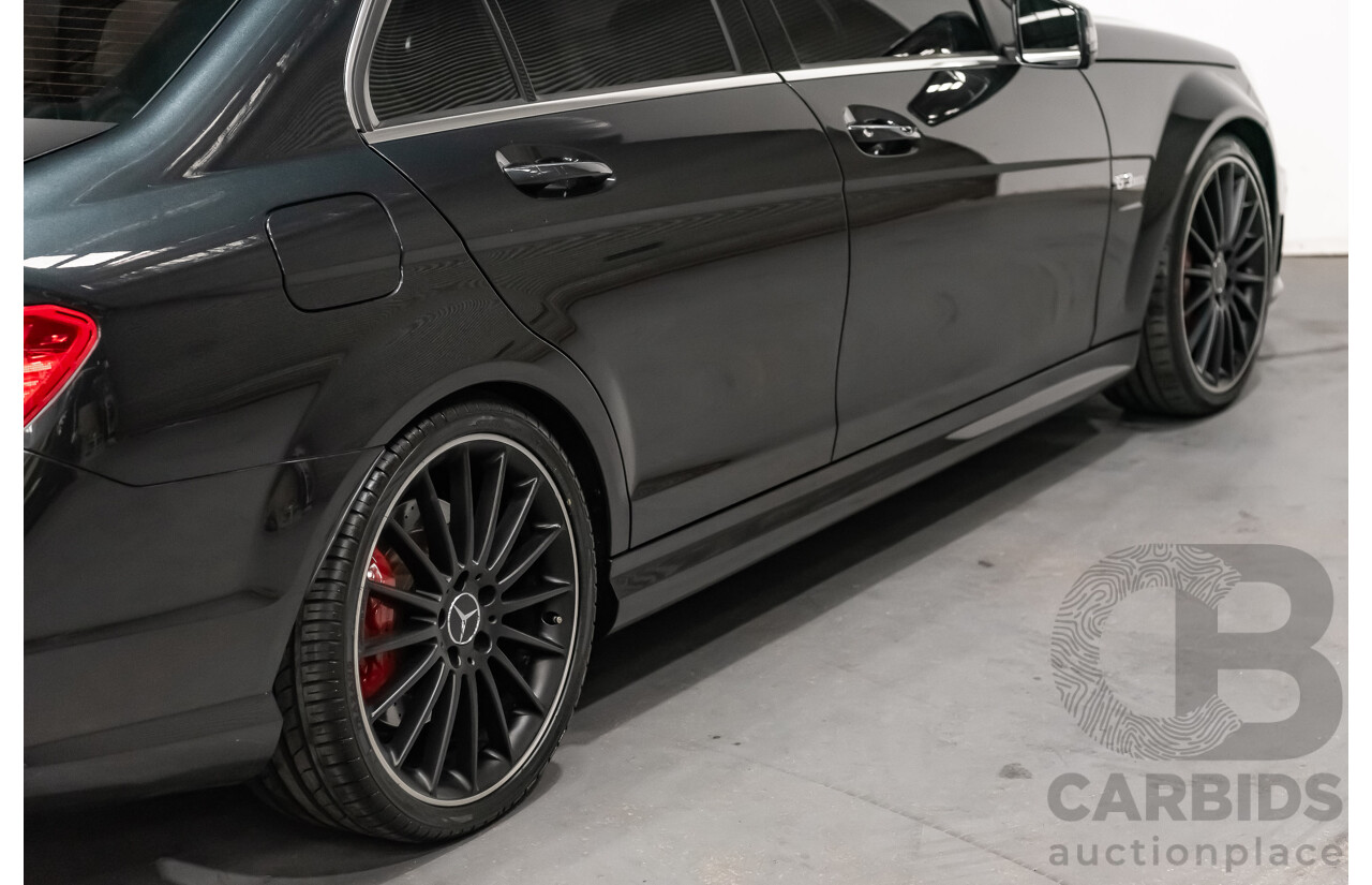 11/11 Mercedes-Benz C63 AMG RWD W204 MY11 4D Sedan Magnetite Black Metallic V8 6.3L