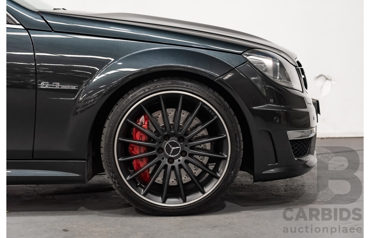 11/11 Mercedes-Benz C63 AMG RWD W204 MY11 4D Sedan Magnetite Black Metallic V8 6.3L