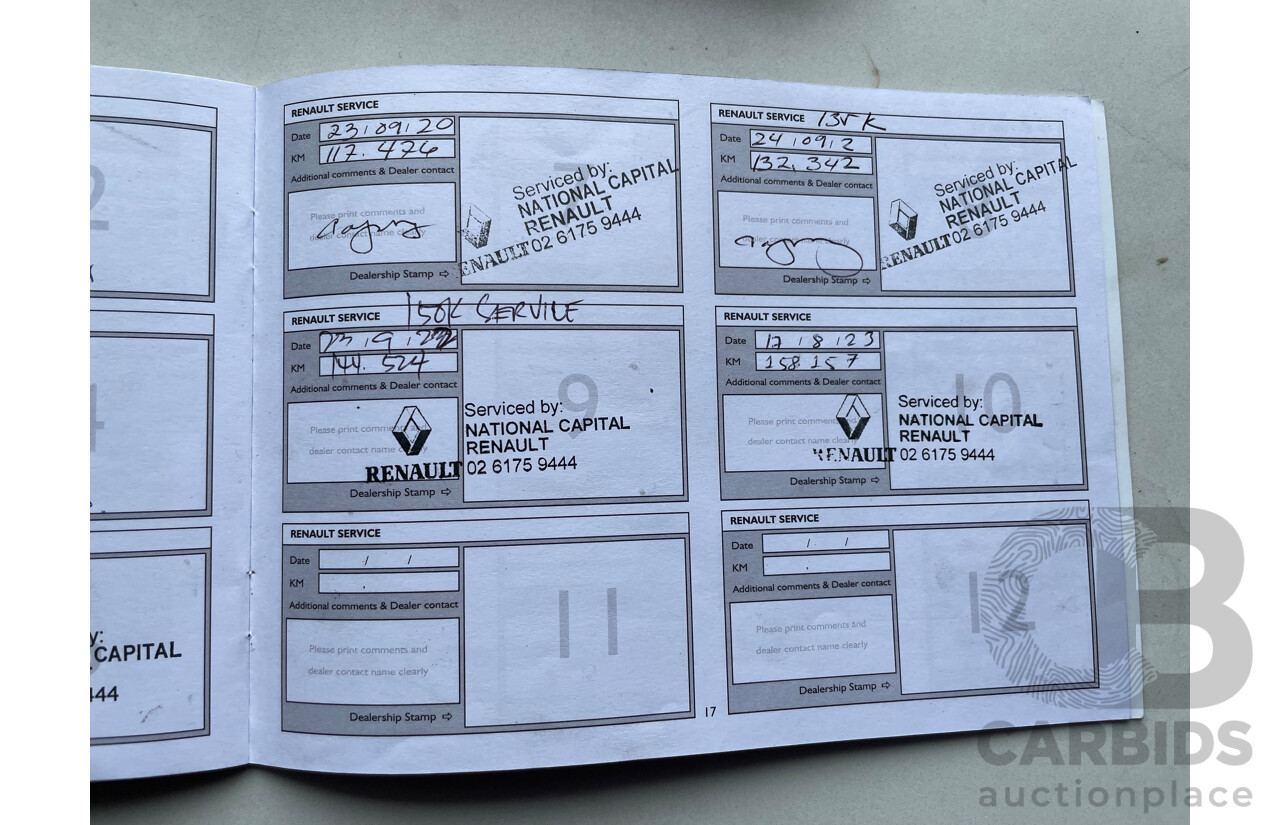 07/14 Renault Kangoo MAXI FWD X61 MY14 4D Van White 1.5L