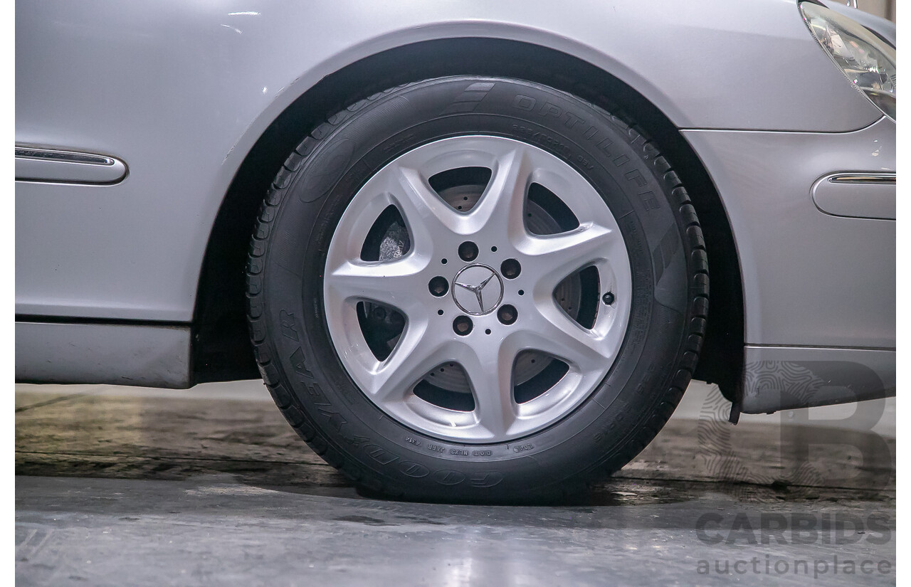 6/2003 Mercedes Benz S350 W220 4d Sedan Brilliant Silver Metallic V6 3.7L