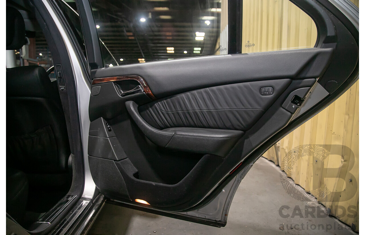 6/2003 Mercedes Benz S350 W220 4d Sedan Brilliant Silver Metallic V6 3.7L