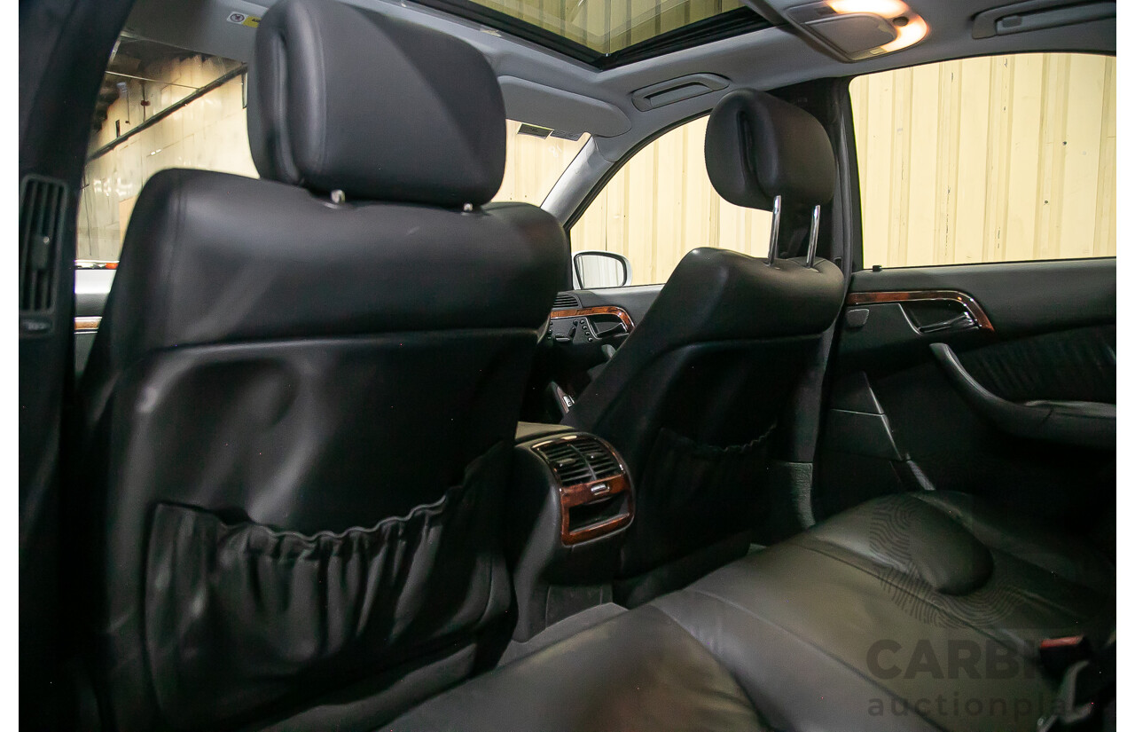 6/2003 Mercedes Benz S350 W220 4d Sedan Brilliant Silver Metallic V6 3.7L