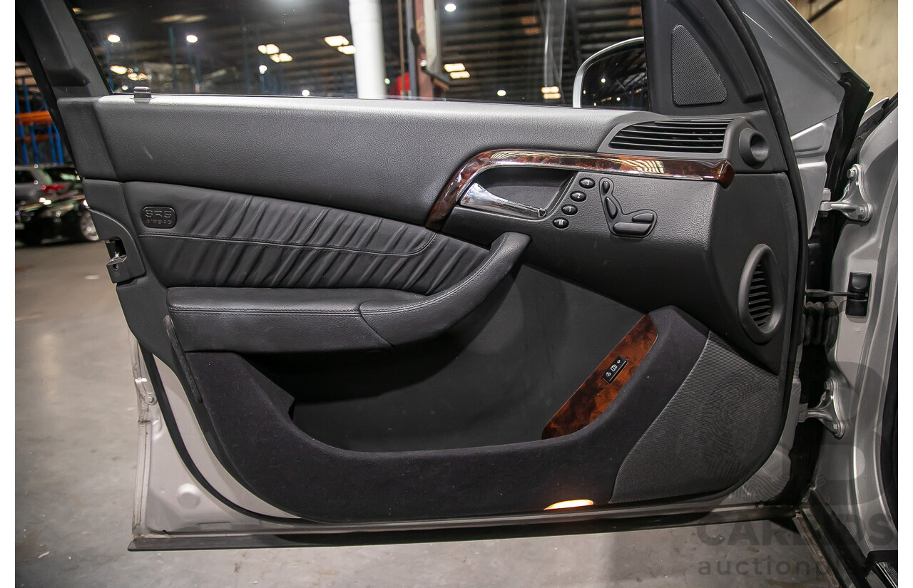 6/2003 Mercedes Benz S350 W220 4d Sedan Brilliant Silver Metallic V6 3.7L