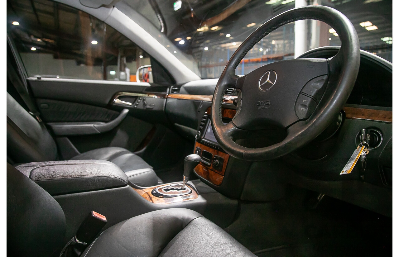 6/2003 Mercedes Benz S350 W220 4d Sedan Brilliant Silver Metallic V6 3.7L