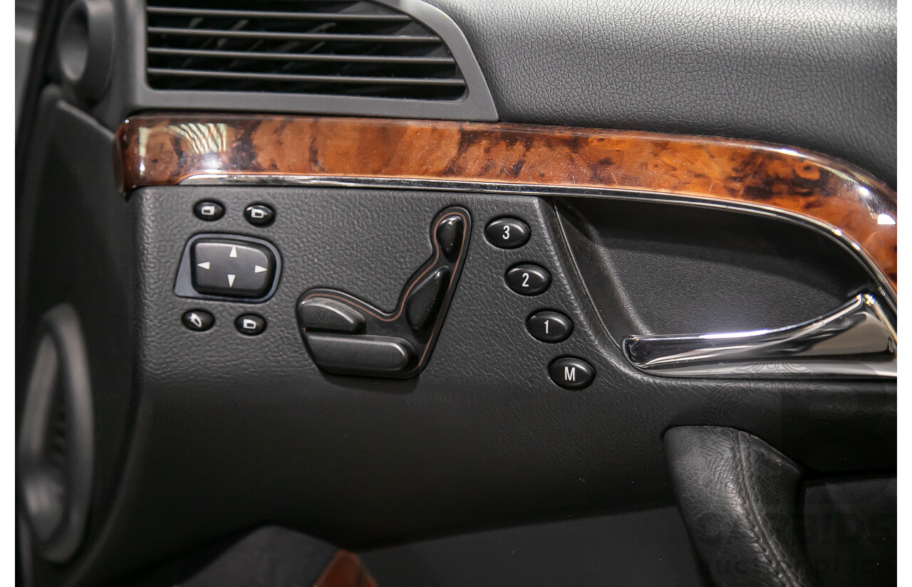 6/2003 Mercedes Benz S350 W220 4d Sedan Brilliant Silver Metallic V6 3.7L