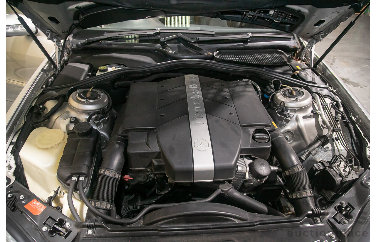 6/2003 Mercedes Benz S350 W220 4d Sedan Brilliant Silver Metallic V6 3.7L