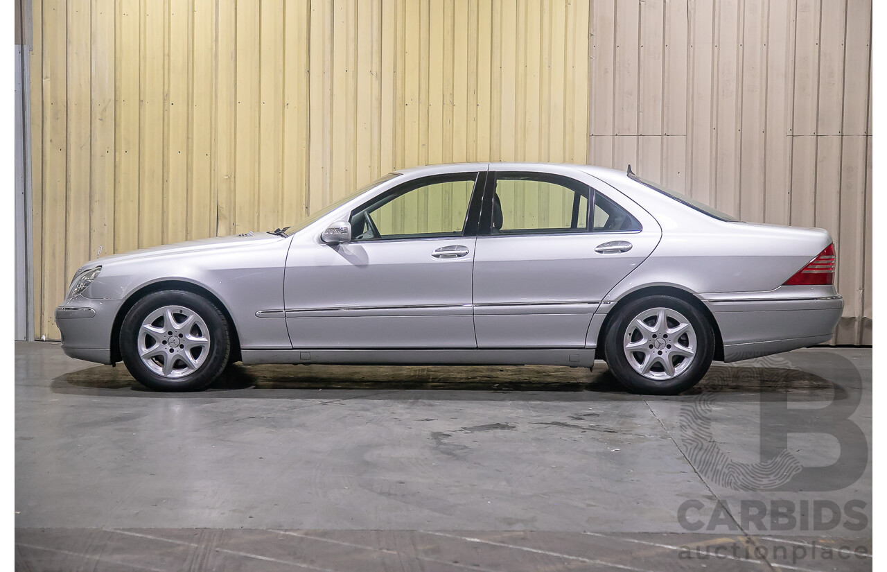 6/2003 Mercedes Benz S350 W220 4d Sedan Brilliant Silver Metallic V6 3.7L