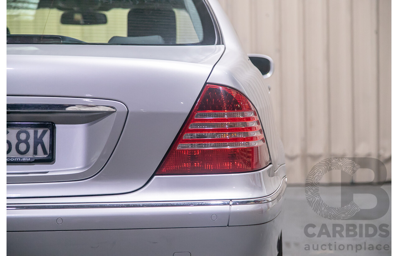 6/2003 Mercedes Benz S350 W220 4d Sedan Brilliant Silver Metallic V6 3.7L