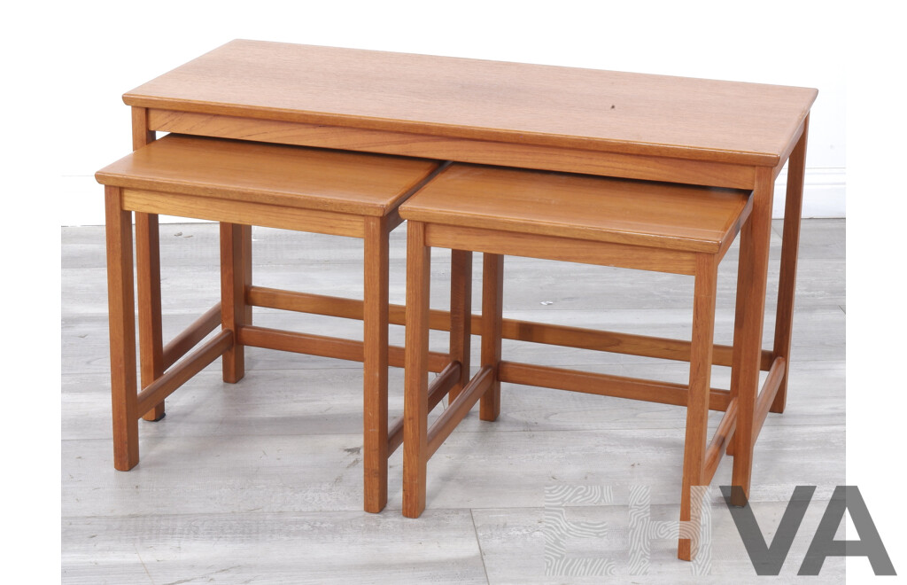 Vintage Parker Furniture Coffee Table and Pair of Side Tables