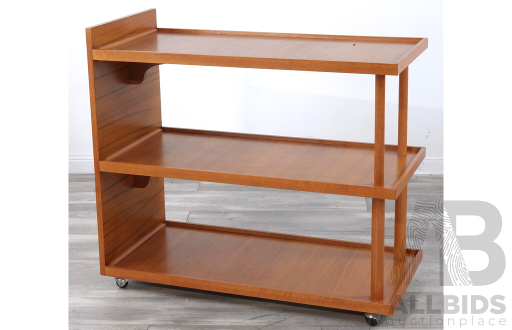 Mid Century Three Tiered Serving Trolley