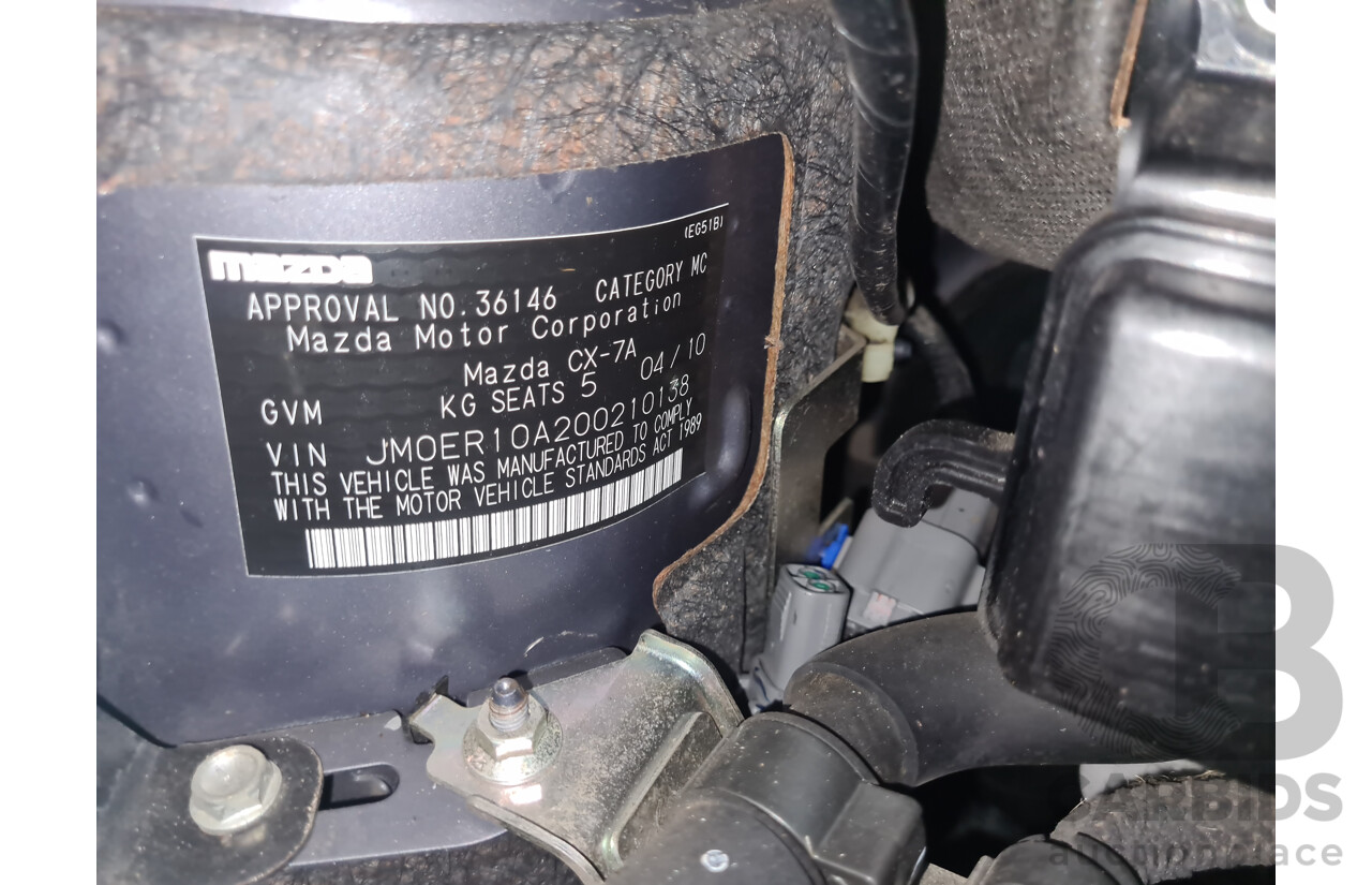 4/2010 Mazda CX-7 Diesel MZR-CD Sports (4x4) ER MY10 4d Wagon Grey Turbo Diesel 2.2L