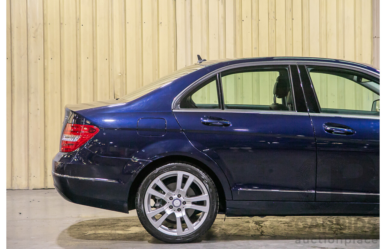 8/2012 Mercedes Benz C250 CDI Avantgarde BE W204 MY12 4d Sedan Blue Turbo Diesel 2.1L