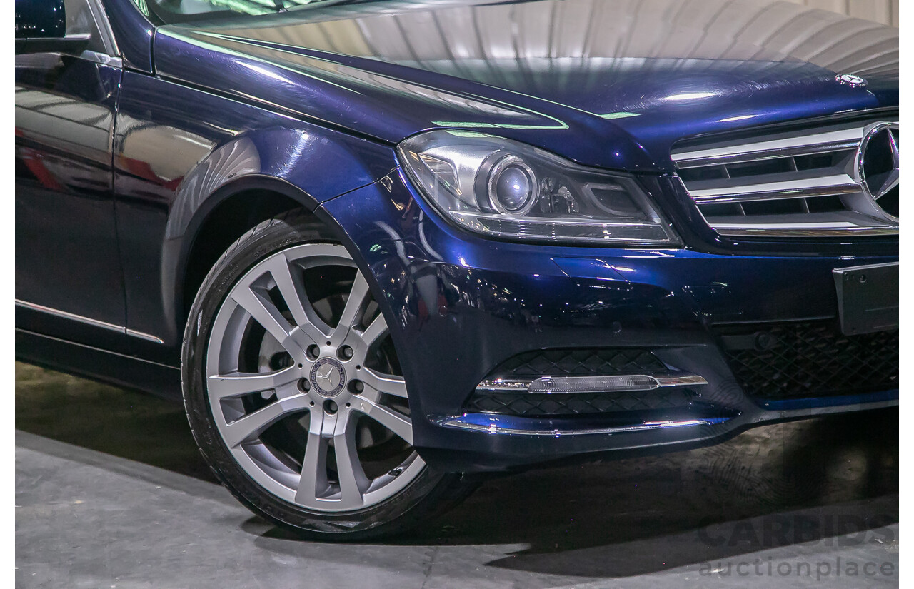 8/2012 Mercedes Benz C250 CDI Avantgarde BE W204 MY12 4d Sedan Blue Turbo Diesel 2.1L