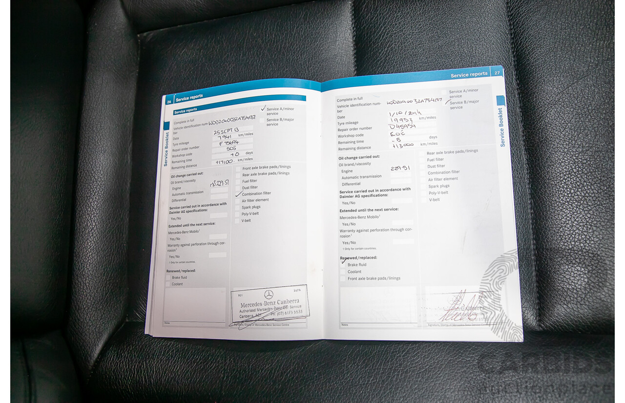 8/2012 Mercedes Benz C250 CDI Avantgarde BE W204 MY12 4d Sedan Blue Turbo Diesel 2.1L