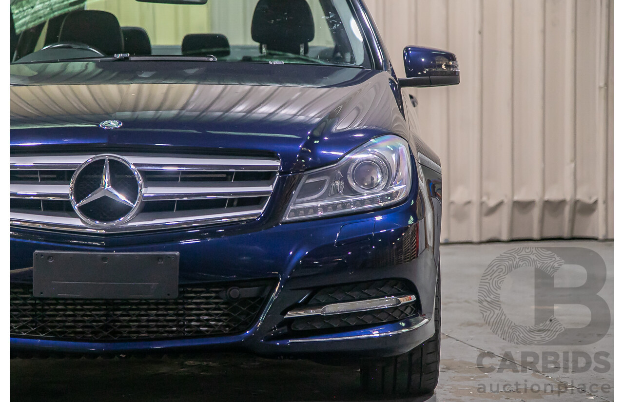 8/2012 Mercedes Benz C250 CDI Avantgarde BE W204 MY12 4d Sedan Blue Turbo Diesel 2.1L