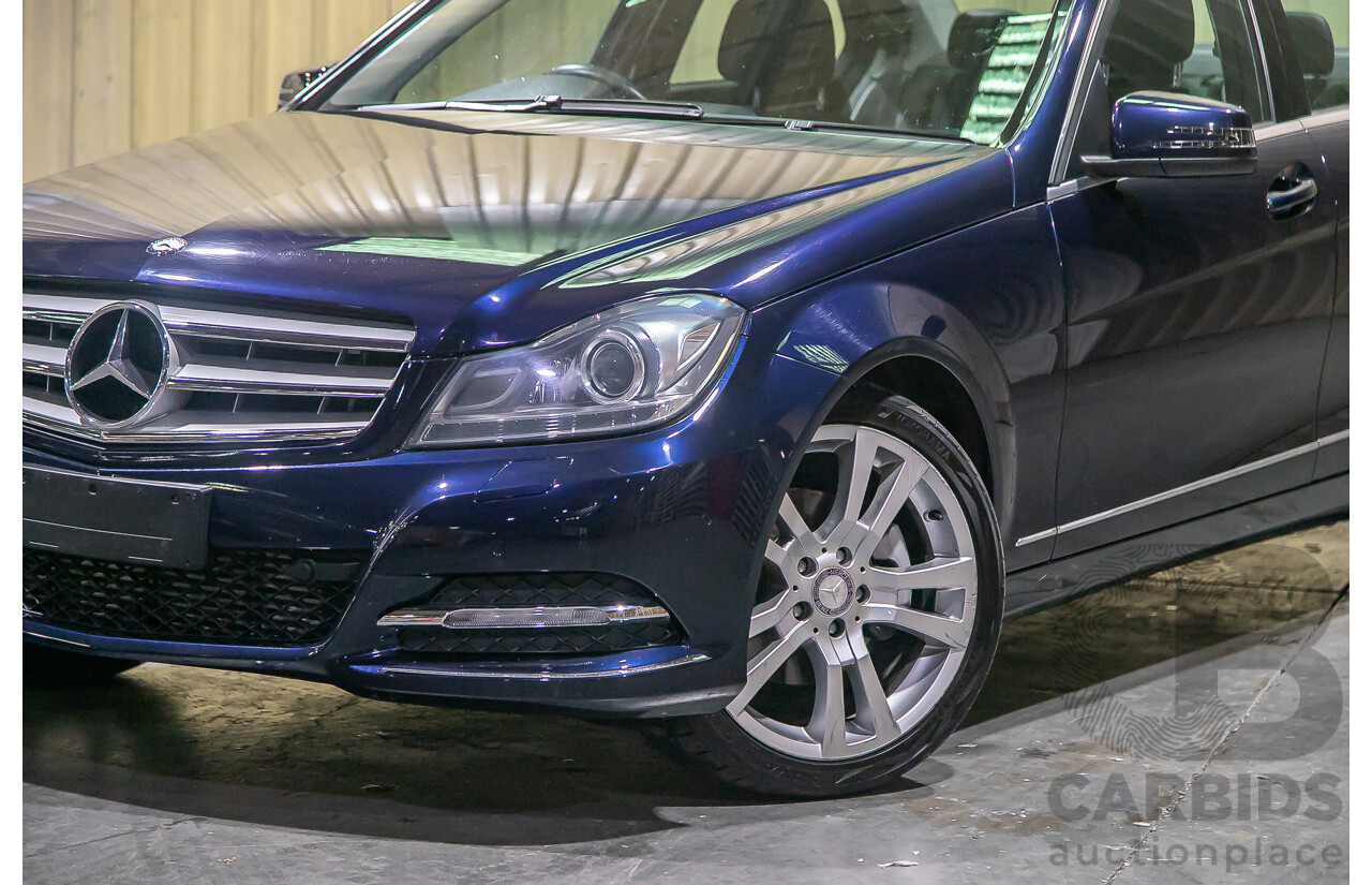 8/2012 Mercedes Benz C250 CDI Avantgarde BE W204 MY12 4d Sedan Blue Turbo Diesel 2.1L