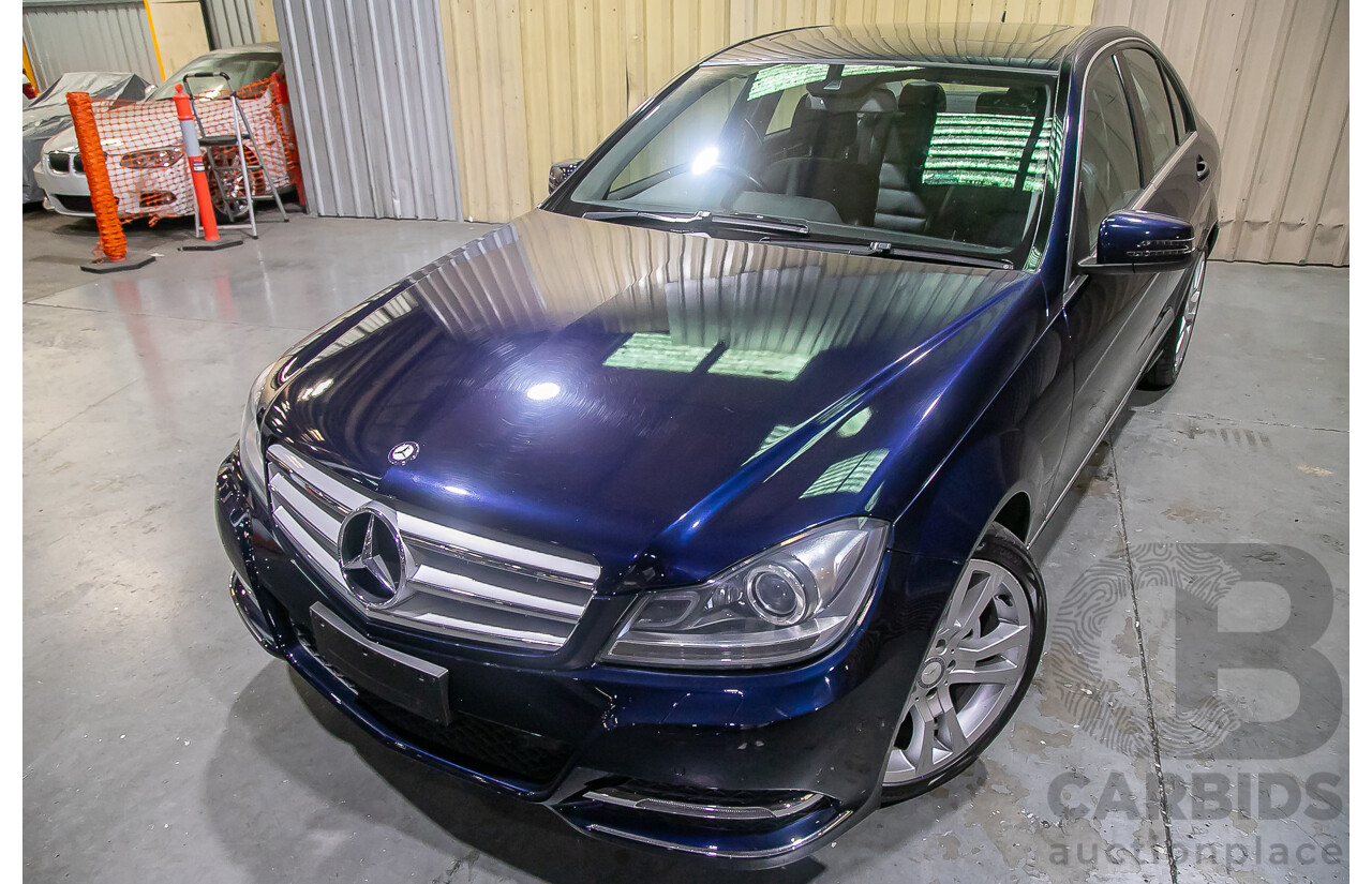 8/2012 Mercedes Benz C250 CDI Avantgarde BE W204 MY12 4d Sedan Blue Turbo Diesel 2.1L