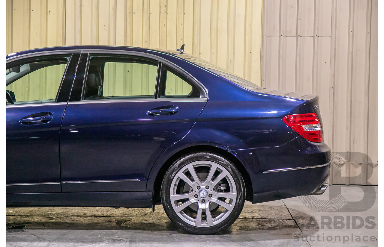 8/2012 Mercedes Benz C250 CDI Avantgarde BE W204 MY12 4d Sedan Blue Turbo Diesel 2.1L