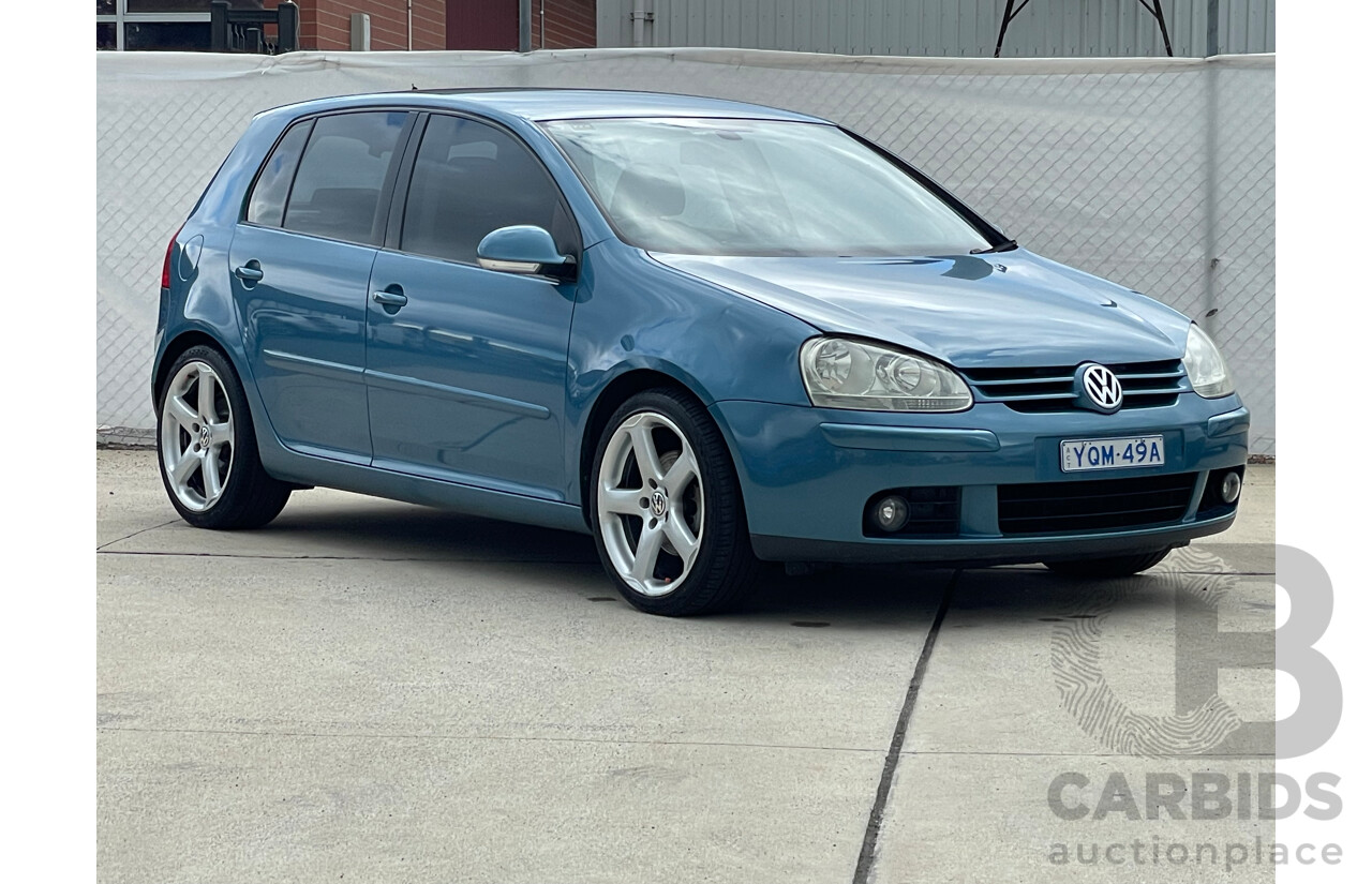 06/07 Volkswagen Golf 2.0 TDI SPORTLINE FWD 1K 5D Hatchback Blue 2.0L